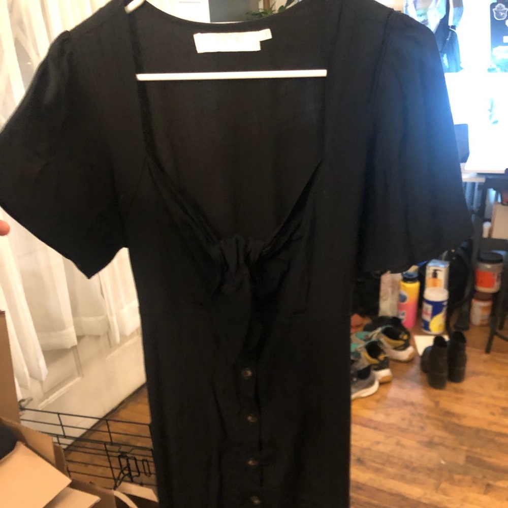 ASTR Retro Sweetheart Cut Black Dress Size M - Picture 6 of 9